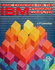 Cover of: BASIC exercises for the IBM personal computer by Jean-Pierre Lamoitier