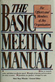 Cover of: The  Basic meeting manual by 