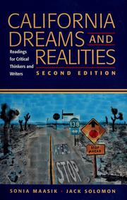 Cover of: California dreams and realities: readings for critical thinkers and writers