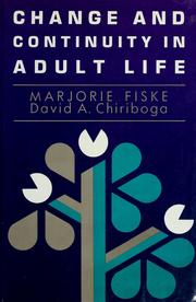 Cover of: Change and continuity in adult life