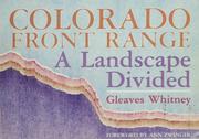 Cover of: Colorado Front Range: a landscape divided