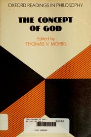 Cover of: The  Concept of God by edited by Thomas V. Morris.
