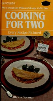 Cover of: Cooking for two by Rhona Newman