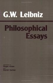 Cover of: Philosophical essays