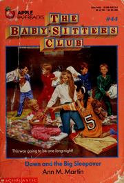 Cover of: Dawn and the Big Sleepover (The Baby-Sitters Club #44) by Ann M. Martin