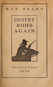 Cover of: Destry rides again