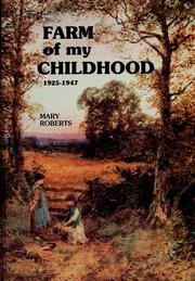 Cover of: Farm of my childhood