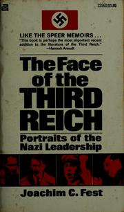 Cover of: The face of the Third Reich by Joachim Fest