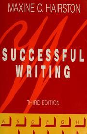 Cover of: Successful writing