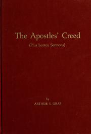 Cover of: The Apostles' Creed by Arthur E. Graf