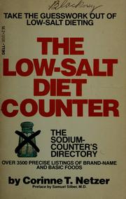 Cover of: The Low Salt Diet Counter by Corinne T. Netzer