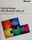 Cover of: Getting results with Microsoft Office 97