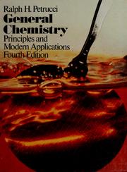 Cover of: General chemistry: principles and modern applications
