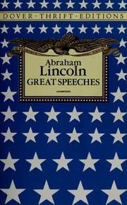 Cover of: Great speeches