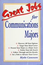 Cover of: Great jobs for communications majors by Blythe Camenson