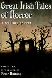 Cover of: Great Irish Tales of Horror: A Treasury of Fear