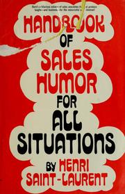 Cover of: Handbook of sales humor for all situations.