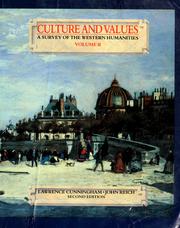 Cover of: Culture and values by Lawrence Cunningham