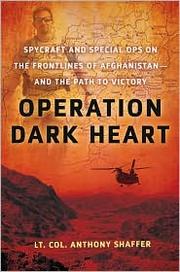 Operation Dark Heart by Anthony Shaffer, Anthony Shaffer
