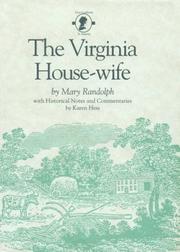 Cover of: The Virginia house-wife by Mary Randolph