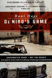 Cover of: De Niro's game: a novel