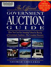 Cover of: The official government auction guide by George C. Chelekis