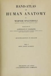 Handatlas der Anatomie des Menschen by Werner Spalteholz