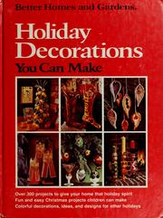 Cover of: Holiday decorations you can make