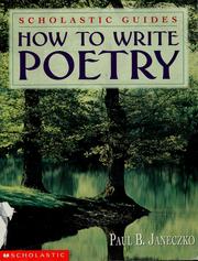 Cover of: How to write poetry by Paul B. Janeczko
