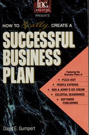 Cover of: How to really create a successful business plan