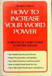Cover of: How to increase your word power