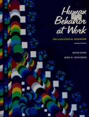 Cover of: Human behavior at work by Keith Davis