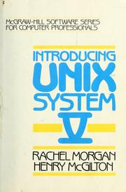 Cover of: Introducing UNIX System V by Rachel Morgan