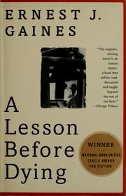 Cover of: A lesson before dying by Ernest J. Gaines