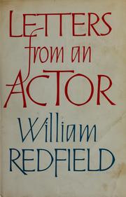 Letters from an actor by William Redfield