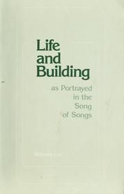 Cover of: Life and building by Witness Lee