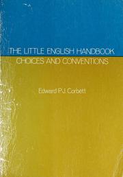 Cover of: The little English handbook: choices and conventions