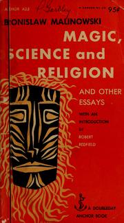 Cover of: Magic, science and religion: and other essays.