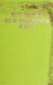 Cover of: Man's salvation out of world distress at hand! by Watch Tower Bible and Tract Society