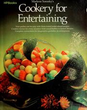 Cover of: Marlene Sorosky's Cookery for entertaining