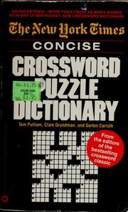 Cover of: New York Times Concise Crossword Puzzle Dictionary