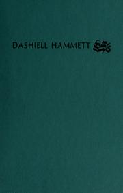 The novels of Dashiell Hammett by Dashiell Hammett