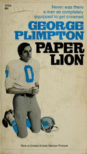 Cover of: Paper Lion