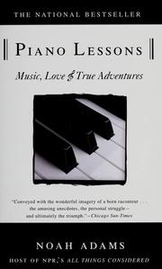 Cover of: Piano Lessons by Noah Adams