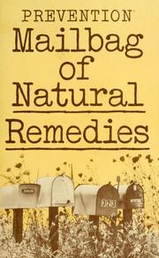 Cover of: Prevention mailbag of natural remedies