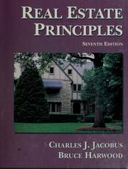 Cover of: Real estate principles by Charles J. Jacobus