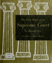 Cover of: The first book of the Supreme Court. by Harold Coy