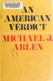 Cover of: An American verdict by Michael J. Arlen