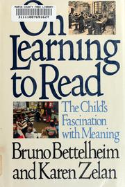 Cover of: On learning to read by Bruno Bettelheim