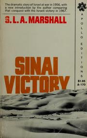 Cover of: Sinai victory by S. L. A. Marshall